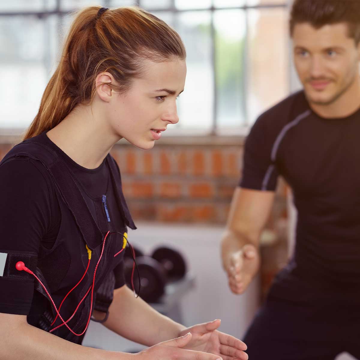 Trainieren mit Trainer im EMS-Studio